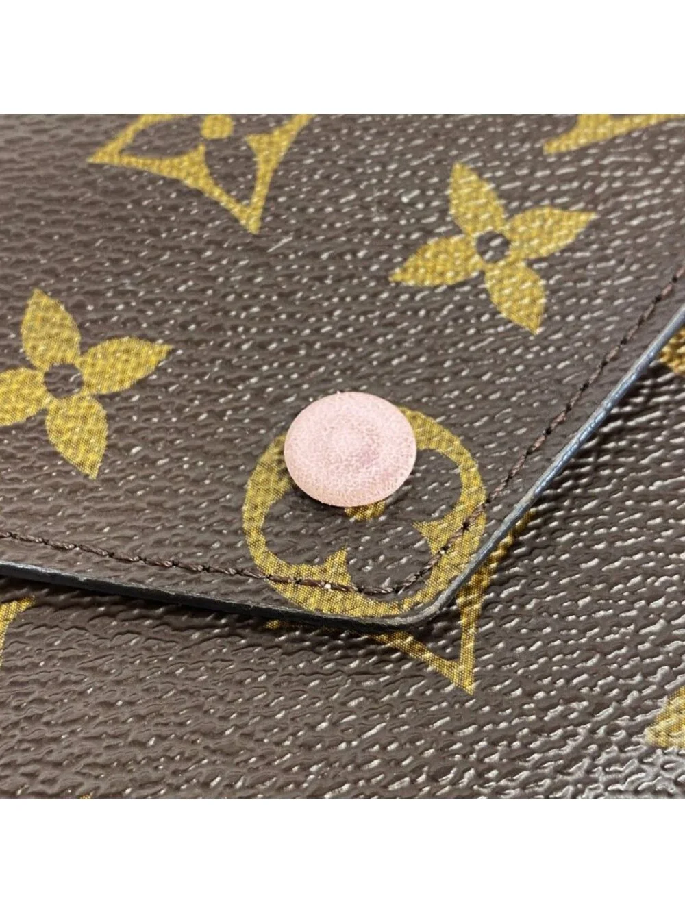 Louis Vuitton Trifold Wallet Monogram Portefeuille Victorine Rose Ballerine